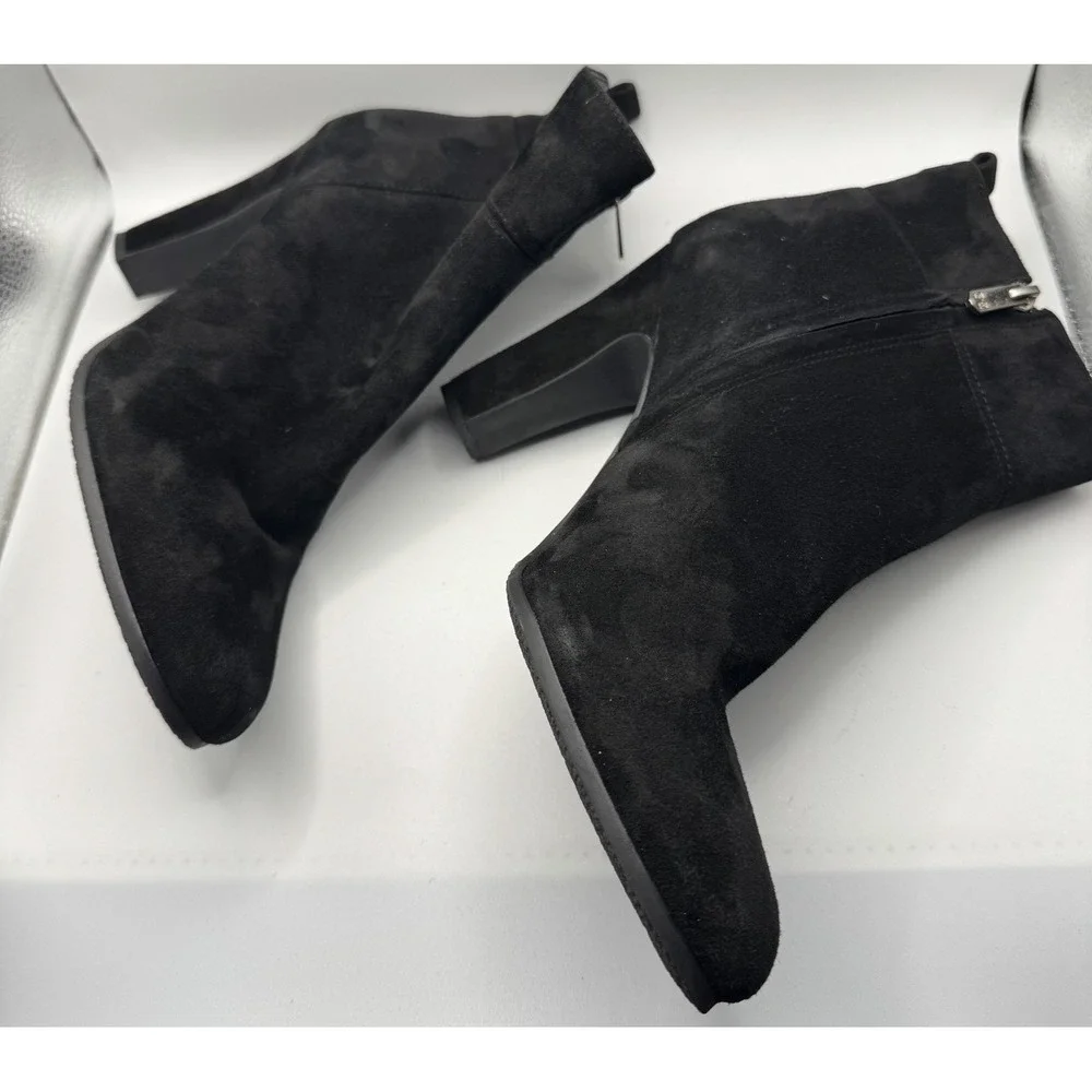 Sam Edelman Ankle Bootie's Womens Sianna Suede ‎ Black Size 10 M